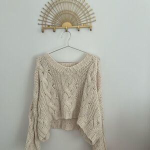 Altered state cable knit sweater